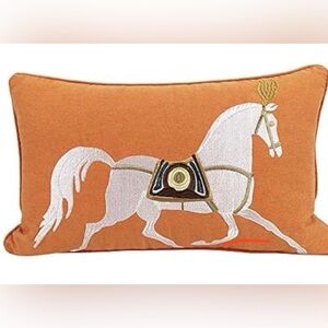 Horse 12"x20" Orange
Equestrian
Embroidered Horse Throw
Pillow